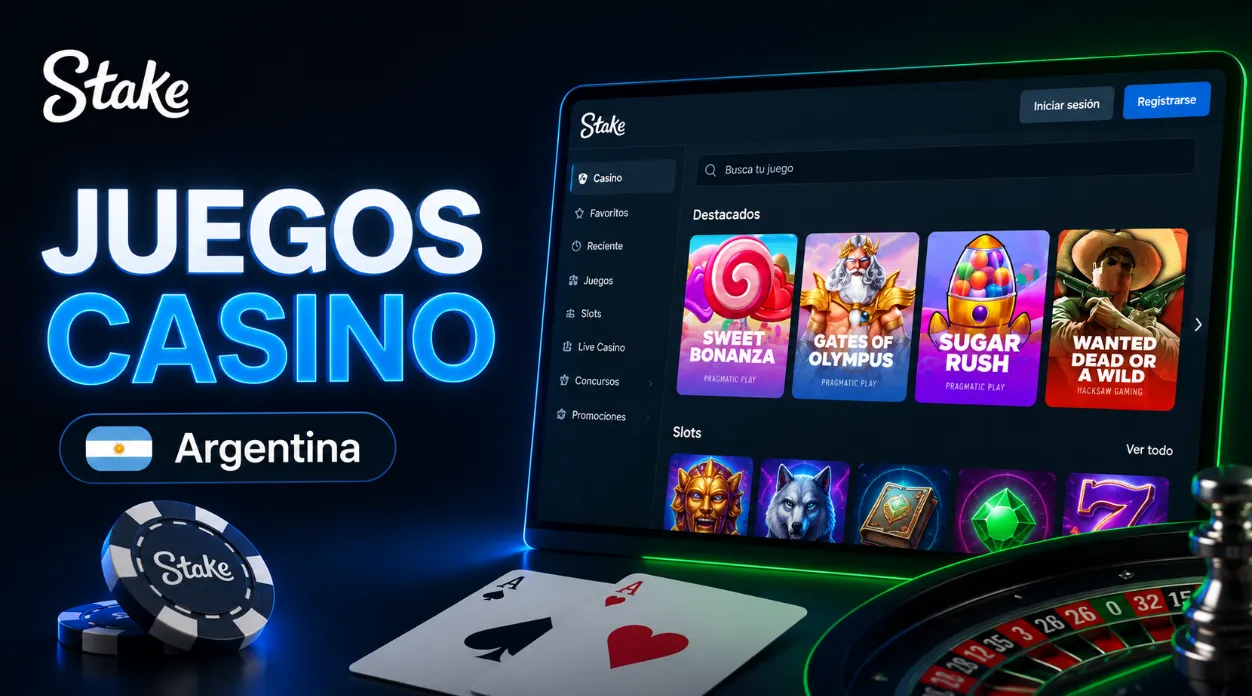 Juegos de casino Stake para Argentina
