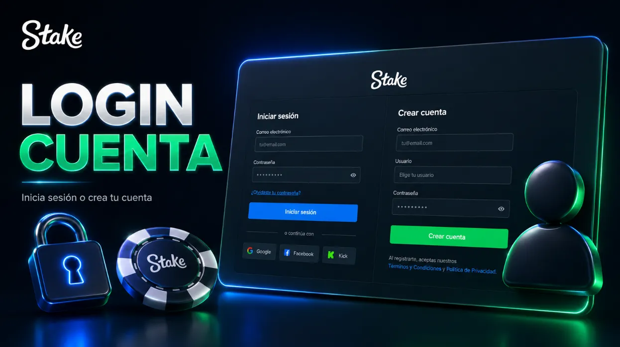 Stake iniciar sesión y crear una cuenta