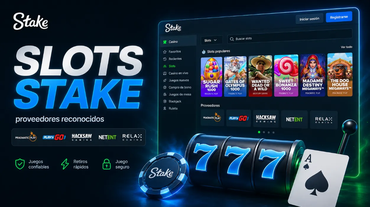 Slots de Stake con proveedores reconocidos